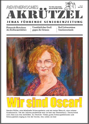Senioren-Akrützel 56 mit Sandra Hüller auf dem Titel